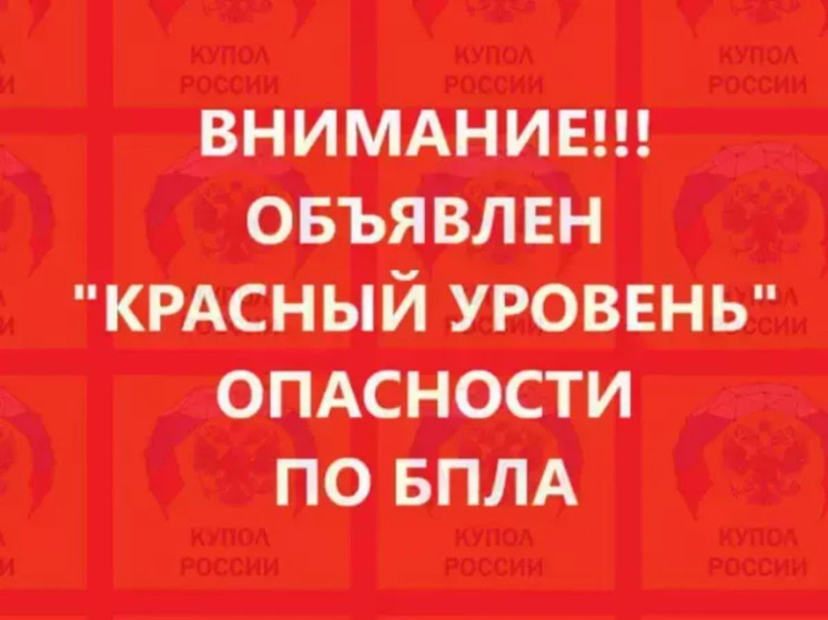 Красный уровень опасности по угрозе БПЛА объявили на Дону