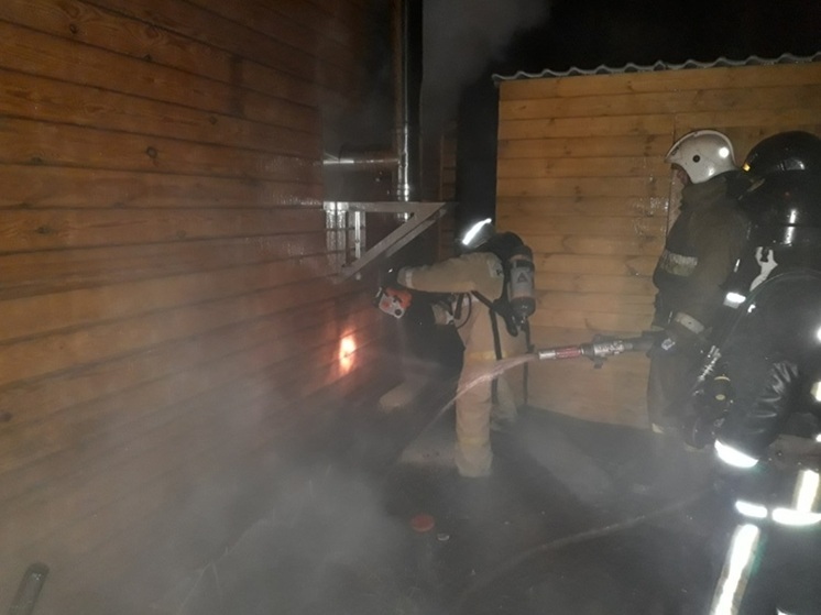 В екатеринбургском СНТ горела баня на 64 «квадратах»