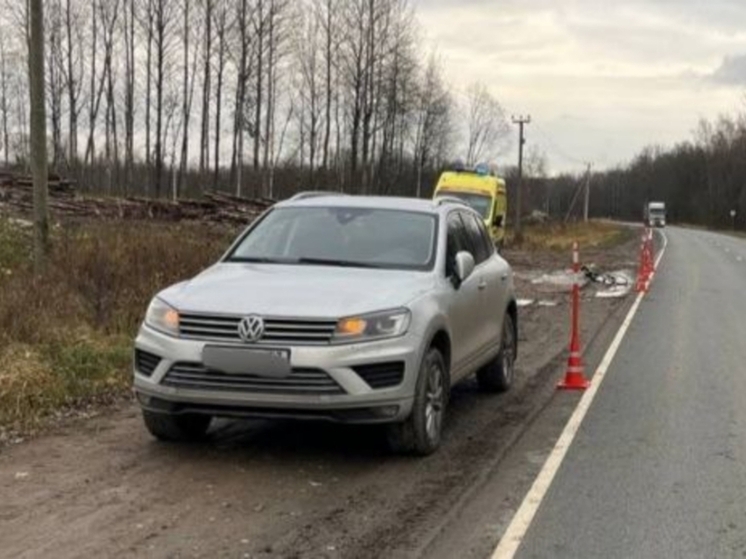 Под Новгородом внедорожник сбил велосипедиста