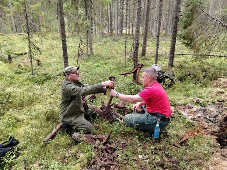 В Лодейнопольском районе обнаружились обломки английского бомбардировщика времен Великой Отечественной войны. Сделал находку школьник Макар Юрьев. Подробности рассказал паблик «Поисковое движение России|Ленинградская область».