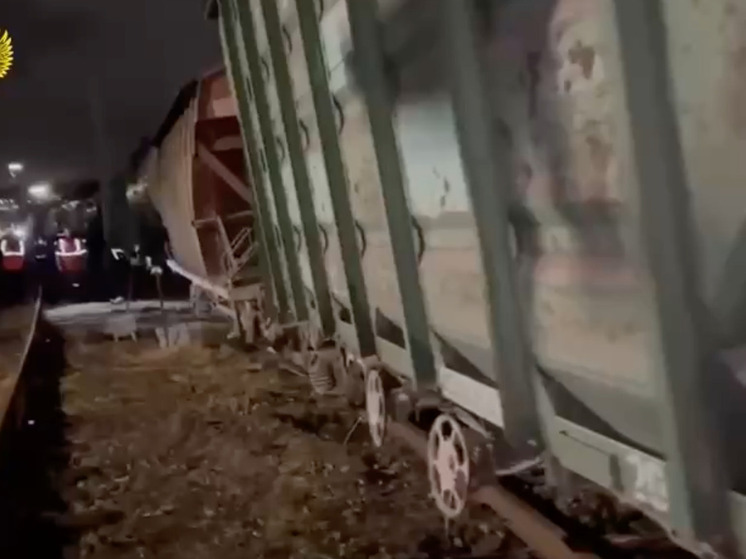 В Мурманске пять грузовых вагонов сошли с рельсов