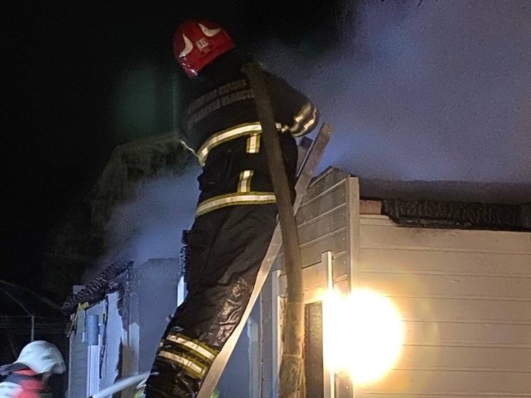 Под Кировском огонь полностью уничтожил крышу дачного домика