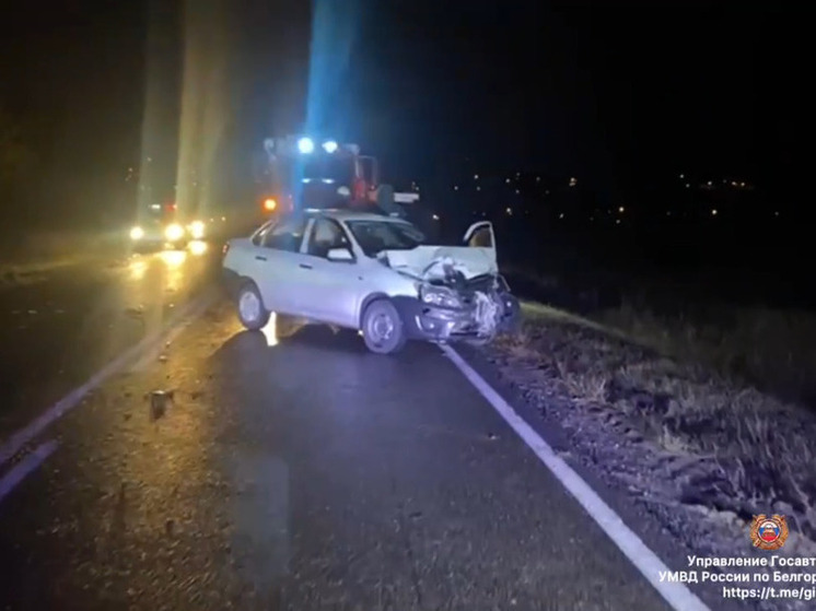 В Чернянском районе столкнулись легковушка и «КамАЗ»: пострадали два человека