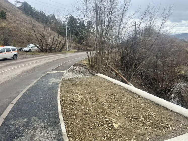 На улице Лесной в Красноярске завершено восстановление дороги после ливней
