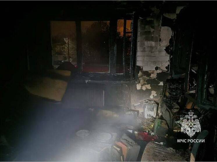 В Казани  на пожаре погиб мужчина