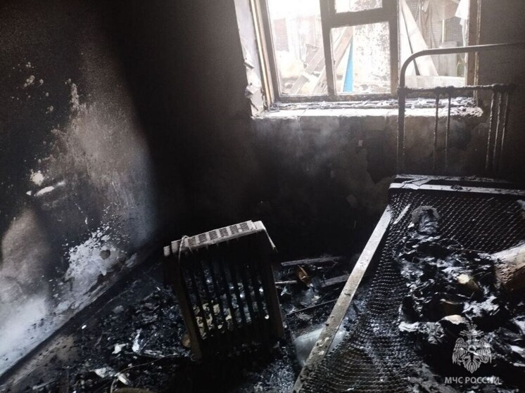 Пожар в Каховке ликвидировали сотрудники МЧС Херсонской области