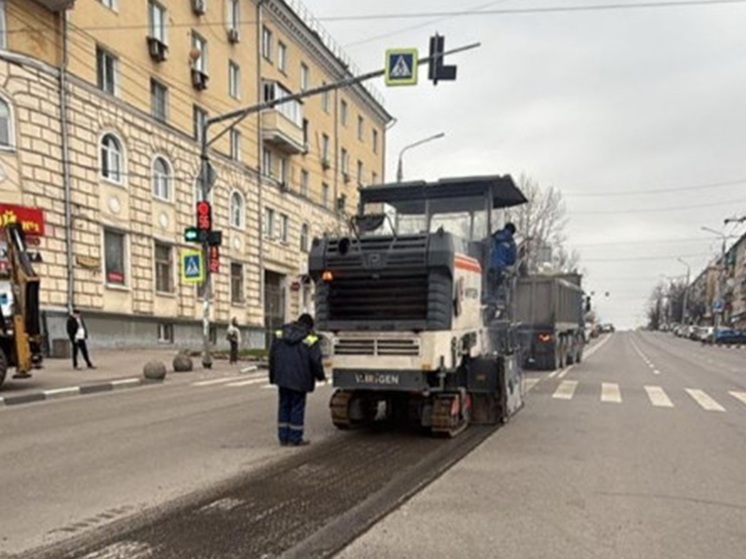 В Туле начали ремонт улицы Октябрьской