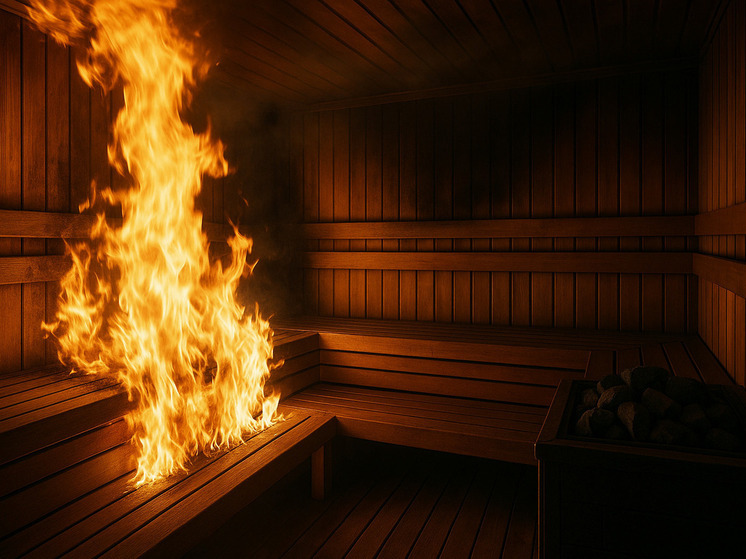 Двух человек спасли при пожаре в сауне в Новосибирске