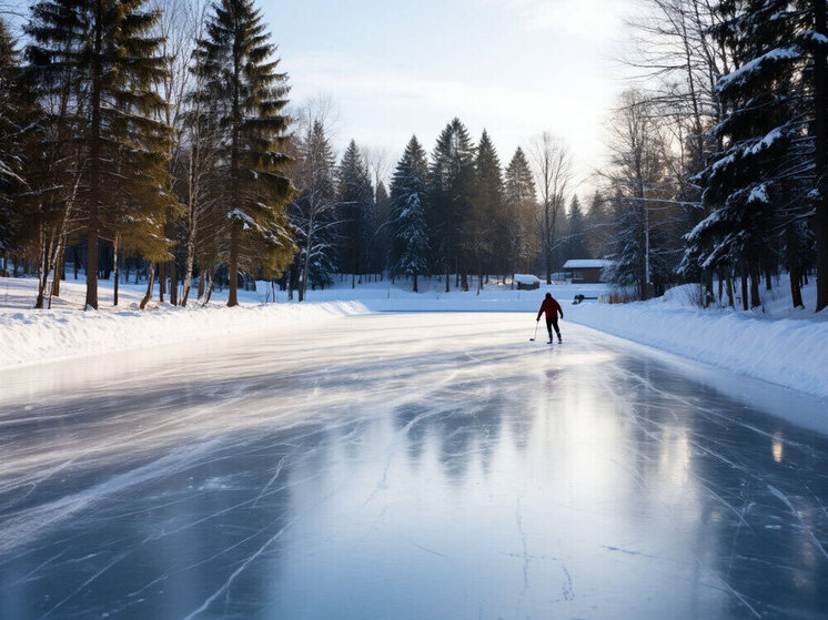 В Северобайкальске в Бурятии открылся ледовый каток на городском пляже