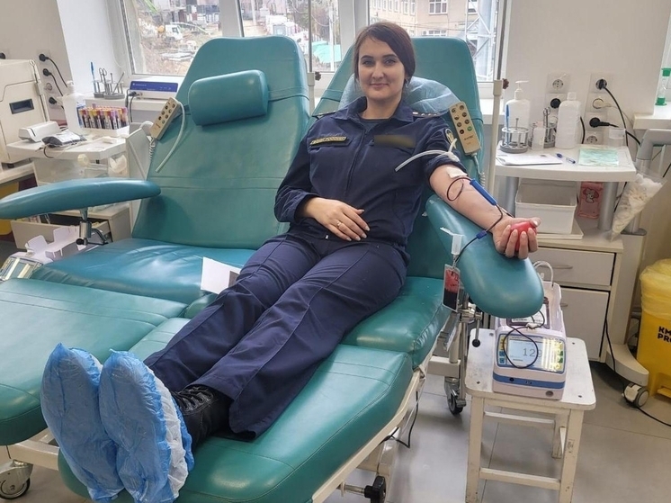 Сотрудники южноуральской колонии сдали донорскую кровь