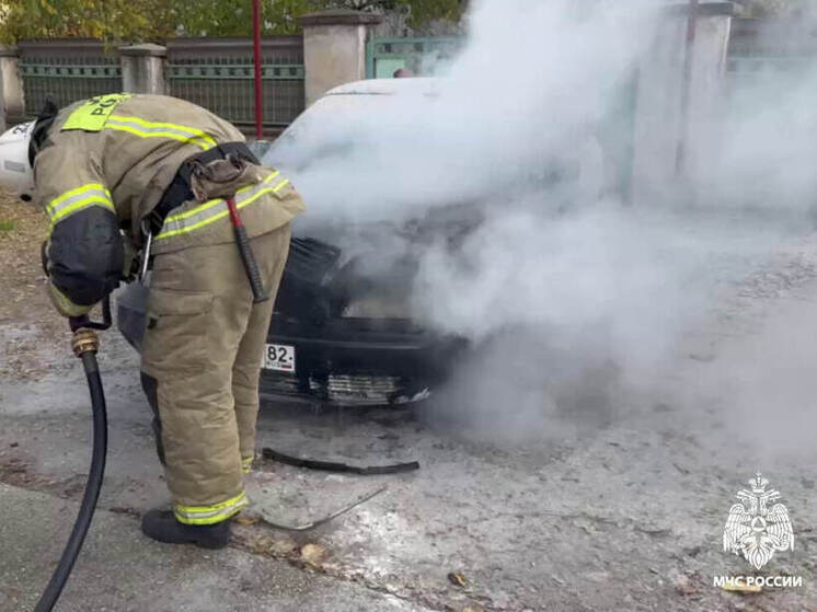 В Красногвардейском районе потушили возгорание автомобиля