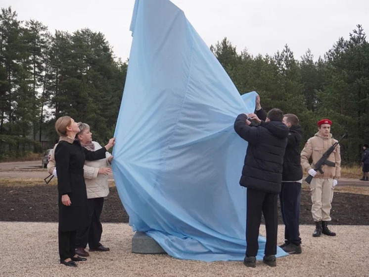 В Хвойнинском округе открыли памятник летчикам, летавшим в блокадный Ленинград