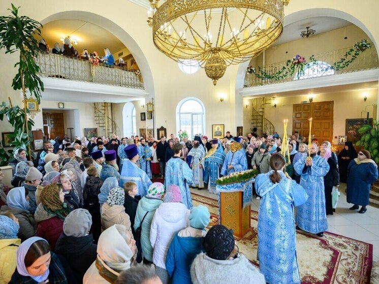 Литургия прошла в Спасо-Казанском Симанском монастыре