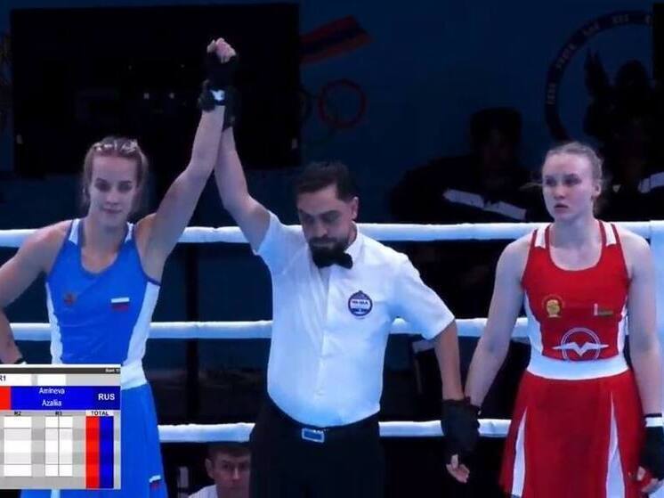 Азалия Аминева победила в полуфинале первенства Европе по боксу