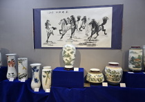 Выставка-продажа фарфоровых ваз, привезенных из Китая в Алматы, проходит в галерее RUH