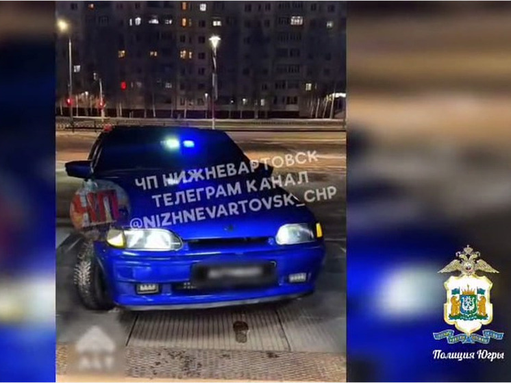 В Нижневартовске задержали водителя, устроившего опасную езду по тротуару