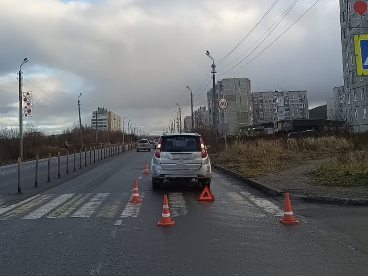 В Мончегорске водитель сбил пешехода на «зебре»