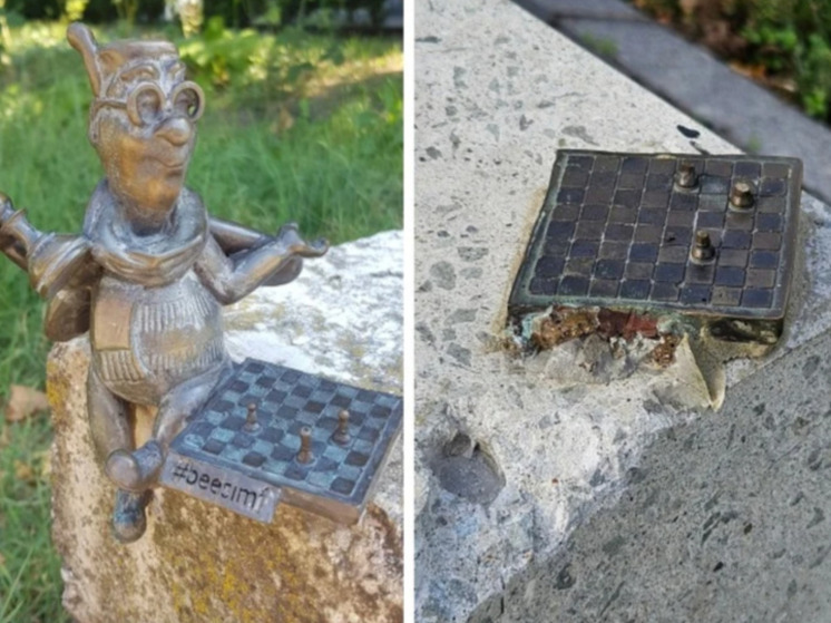 В Симферополе вандалы украли две фигурки пчелок