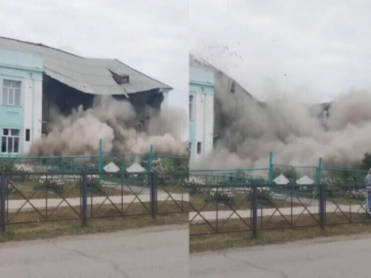 В Татарске НСО после обрушения демонтировали часть школы №5