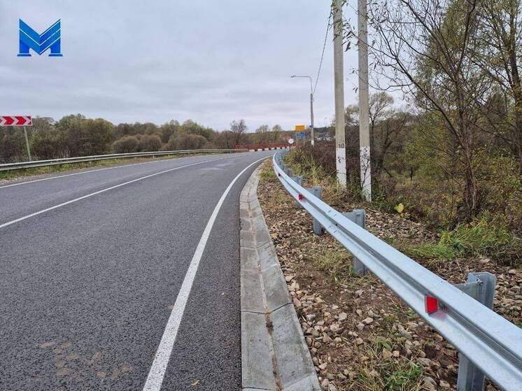 Калужская область обновила участок дороги в Мосальск