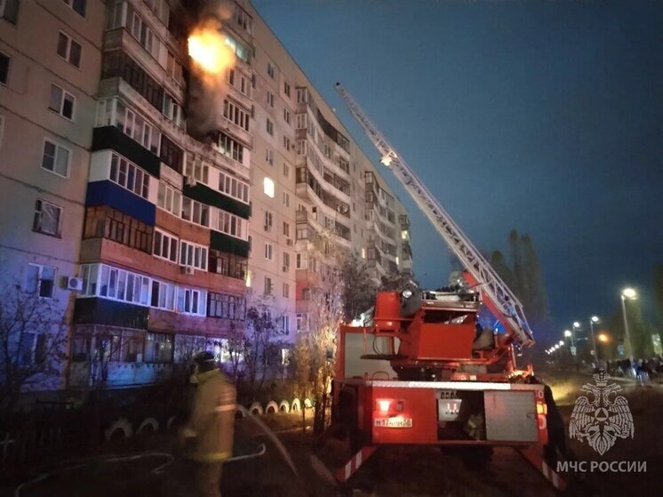 Пожар в девятиэтажном доме на улице Антонова в Пензе локализован