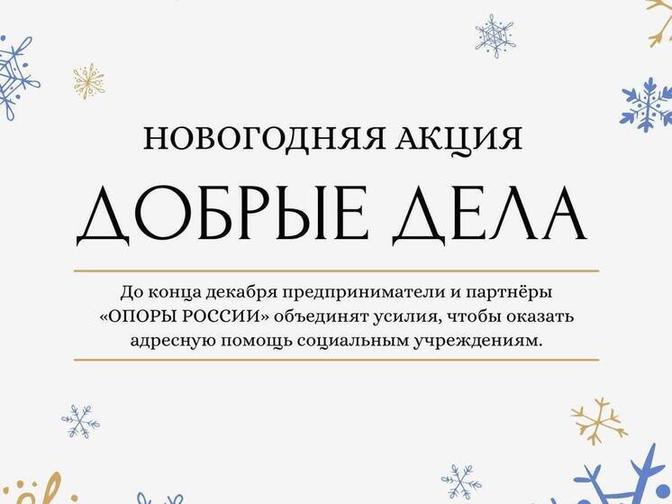 Предприниматели Калмыкии объявили о старте добрых дел