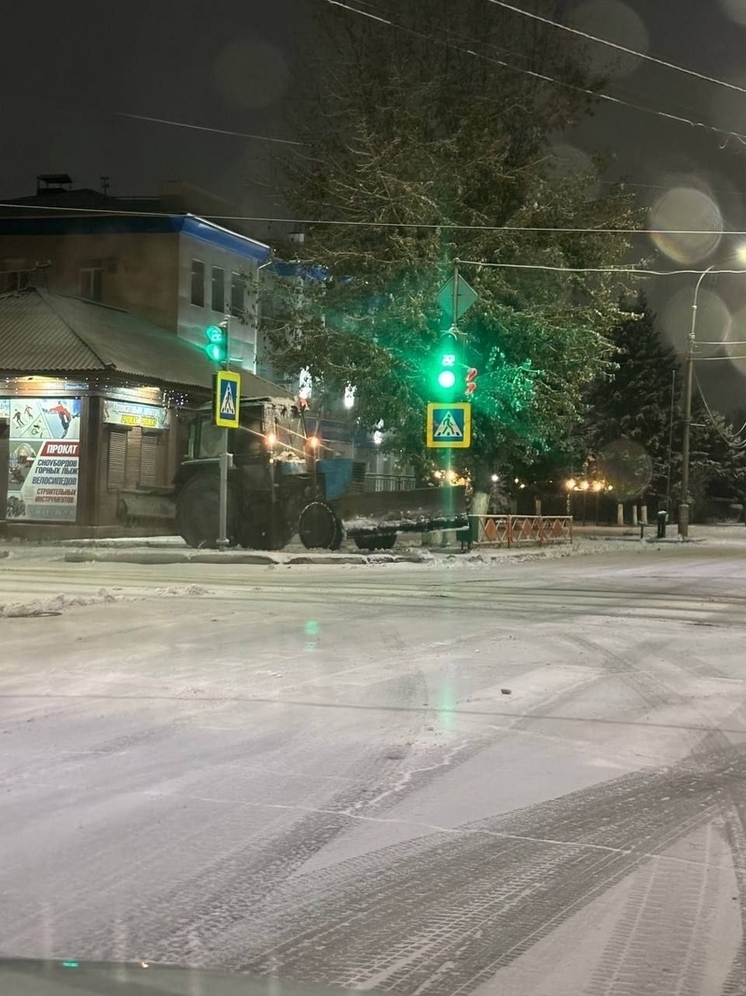 Кызыл накрыли обильные снегопады