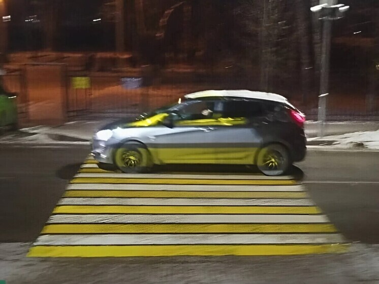 Новый проекционный переход появился у гимназии №18 в Томске