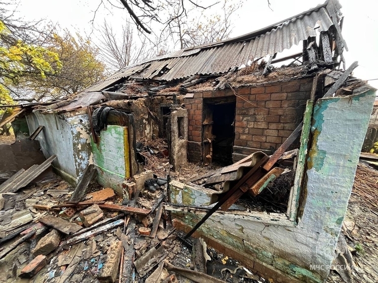 В Ростовской области неисправная электропроводка стала причиной пожара в частном доме