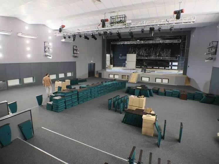 В Елизаветинской завершается ремонт актового зала в Доме культуры и спорта