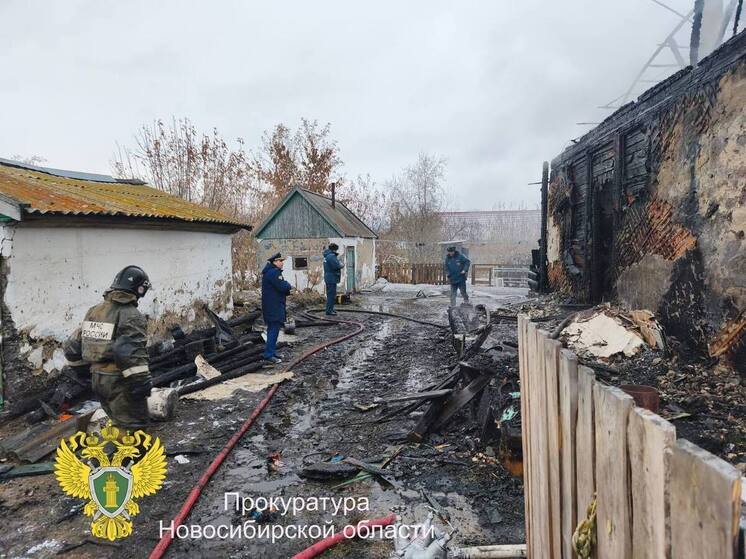 В Новосибирской области семье погибшей при пожаре школьницы обещали помочь с жильём