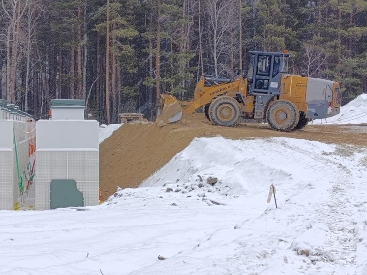 На стройплощадке юргинских КОС идут активные работы