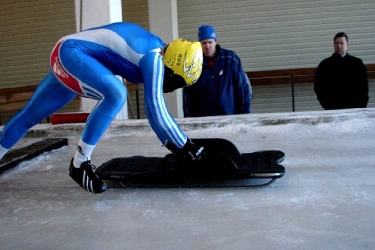 Скелетонисты Цыганова и Романов выиграли Кубок России в соревнованиях смешанных команд