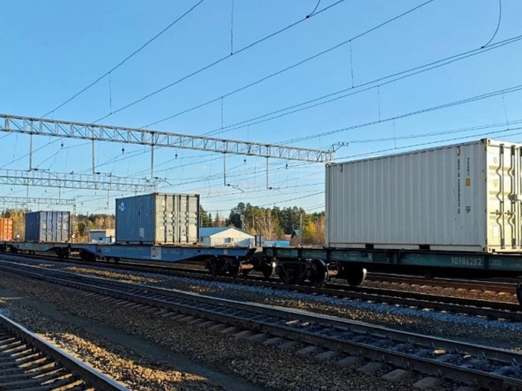 На Свердловской железной дороге выросли перевозки контейнеров