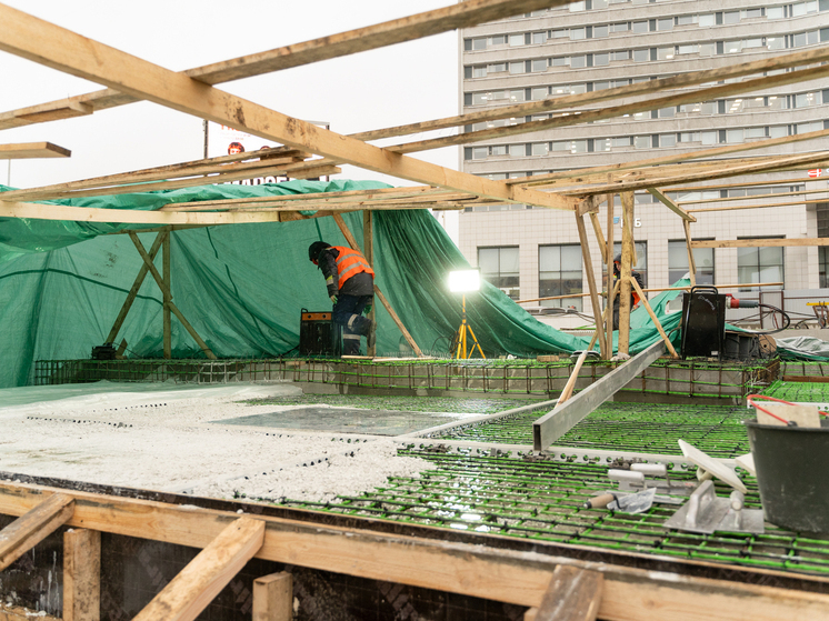 На центральной площади Мурманска появится композиция в виде массива льдин