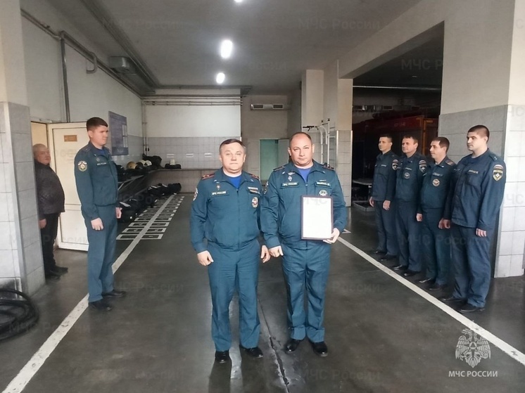 В Воронеже наградили пожарных, спасших жильцов из горящего дома