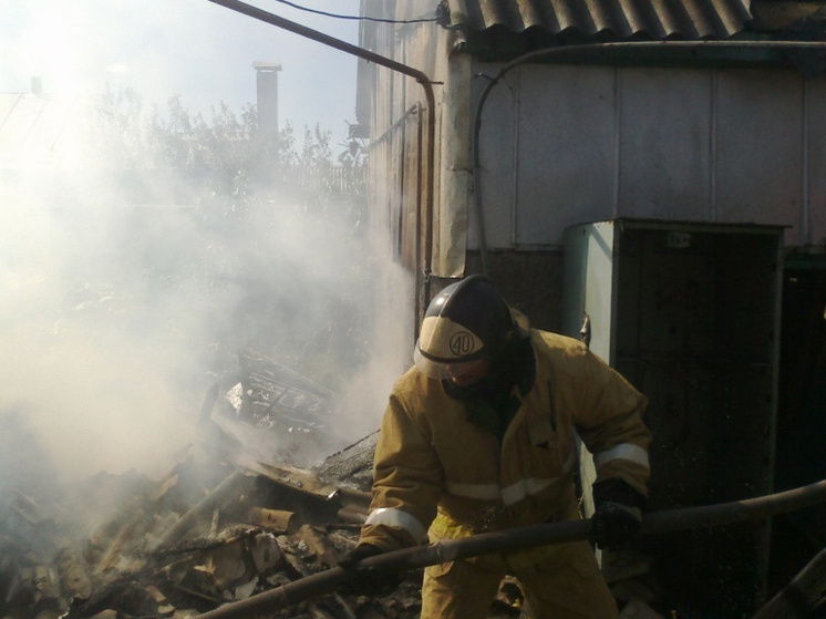 Пожар в селе Ломово Рамонского района Воронежской области локализовали