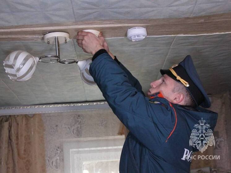 Жизнь курской семьи спас пожарный извещатель