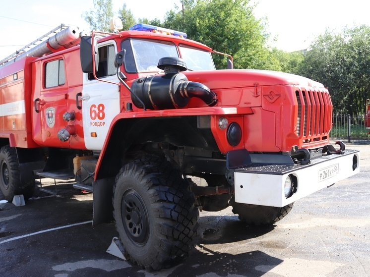 В Ковдоре произошел пожар в квартире девятиэтажного дома