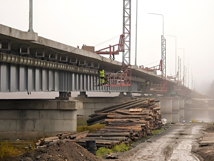Движение по двум полосам моста через Онегу вот-вот запустят