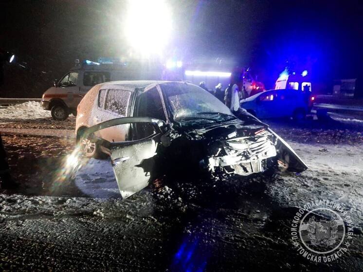 Два человека оказались заблокированы в авто после ДТП на трассе «Томск-Каргала-Колпашево»