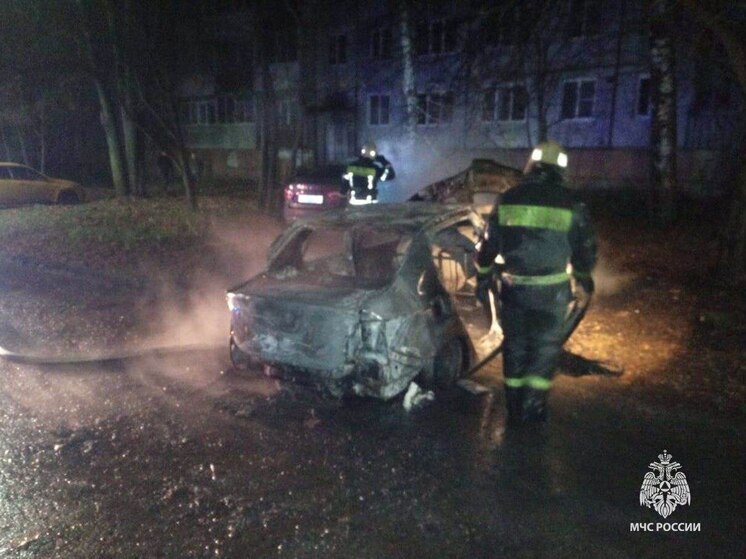 Автомобиль загорелся на Косой Горе под Тулой