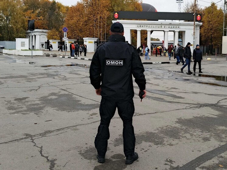Росгвардейцы следили за правопорядком во время игры тульского «Арсенала»