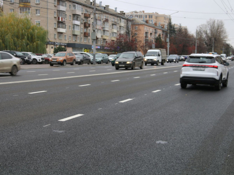 В Туле проспекте Ленина появилась новая дорожная разметка