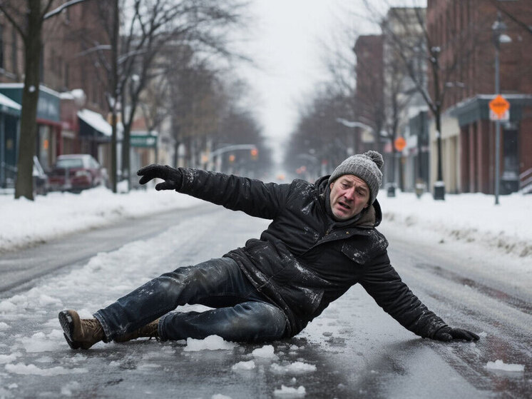 В Улан-Удэ врачи рассказали, как правильно падать при гололеде и что делать после