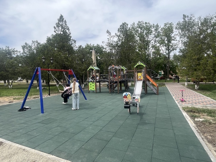 Благодаря местным инициативам в Петровском округе Ставрополья обустроили детскую площадку