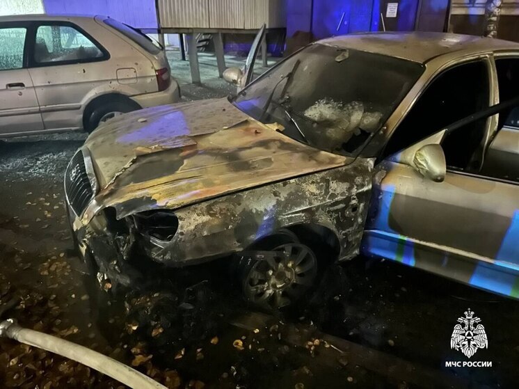 Рано утром в субботу в Новочебоксарске загорелся «Hyundai»