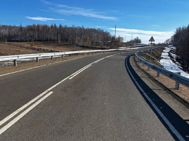 В Бурятии завершен ремонт 10-километрового участка региональной дороги а Закаменском районе
