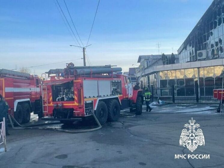 Утром в Усолье горел торговый центр