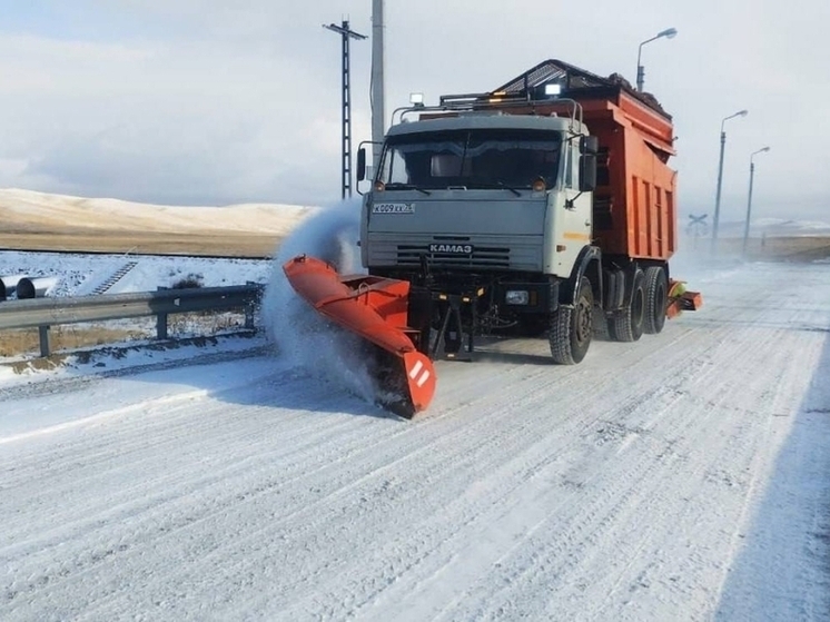 Проезд открыт на всех трассах Забайкалья после снегопада
